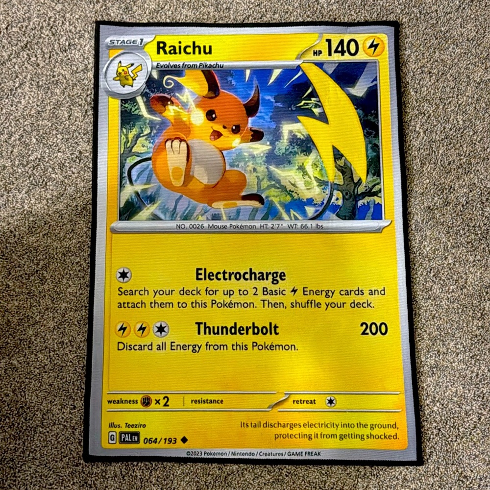 NEW! RUG POKEMON 20”x28” - RAICHU